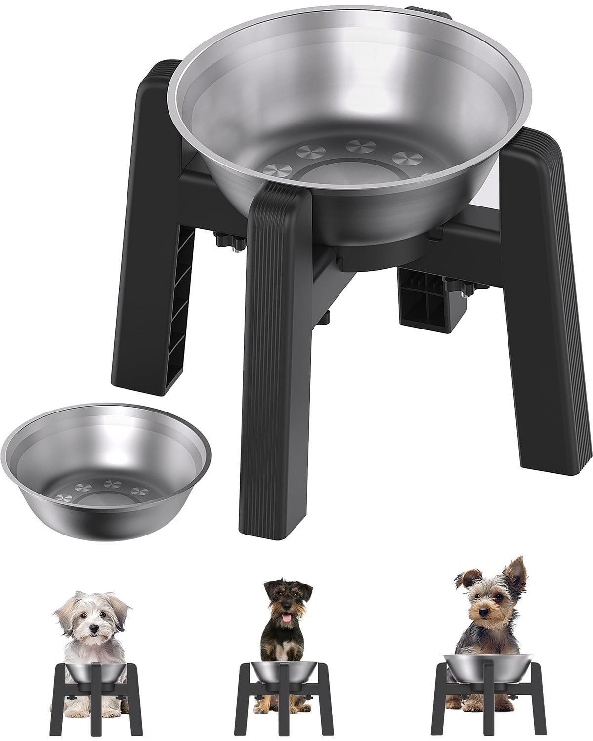 Adjustable Pet Bowl Stand – Height & Width Adjustable