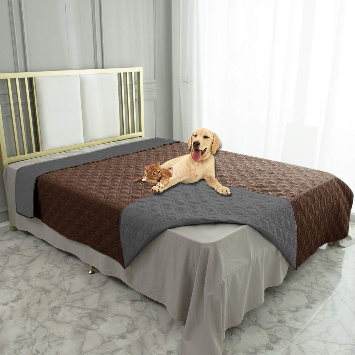 Reversible Pet Blanket for Furniture & Beds