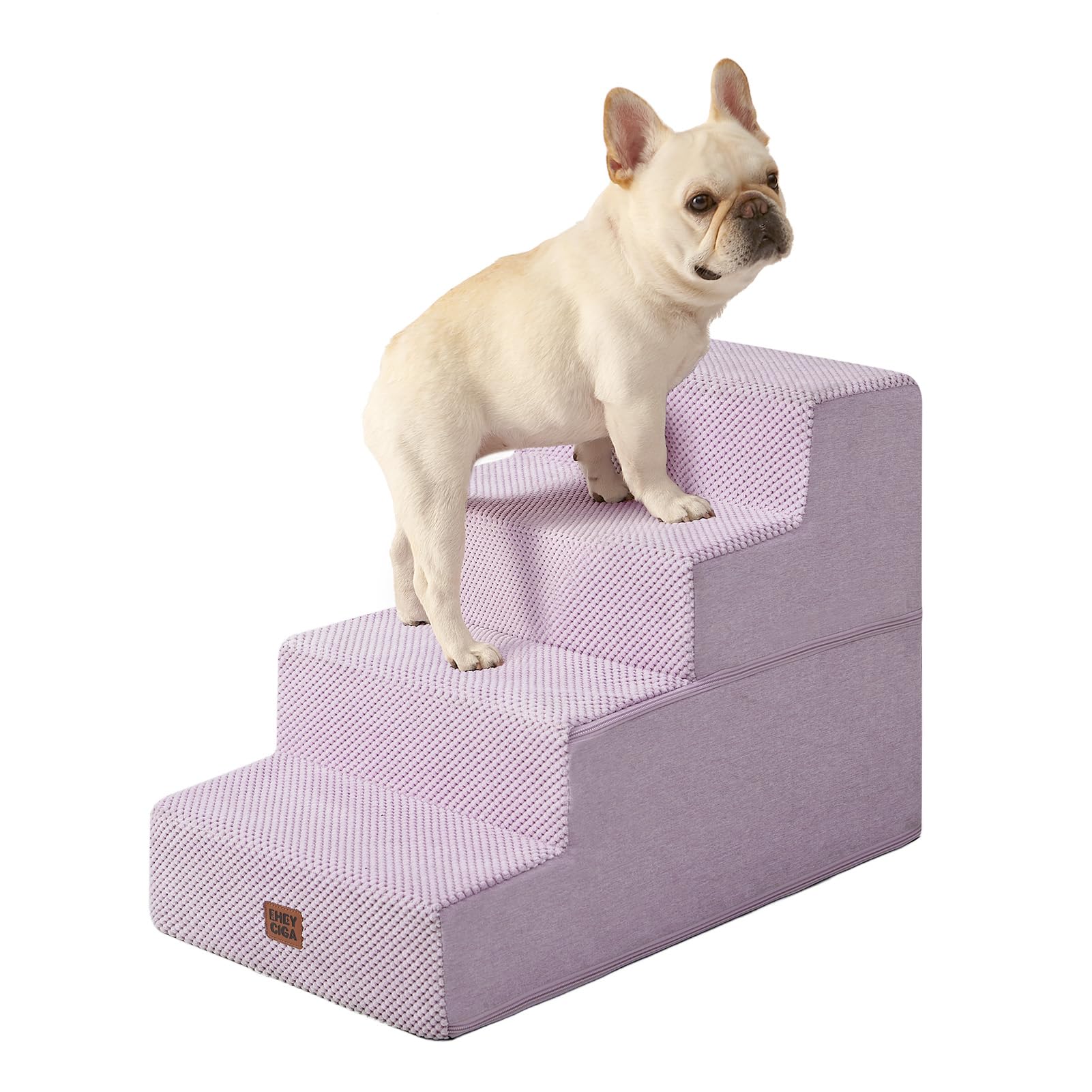 4-Step Dog Stairs for Bed – 18" Pet Steps for Small Dogs & Cats
