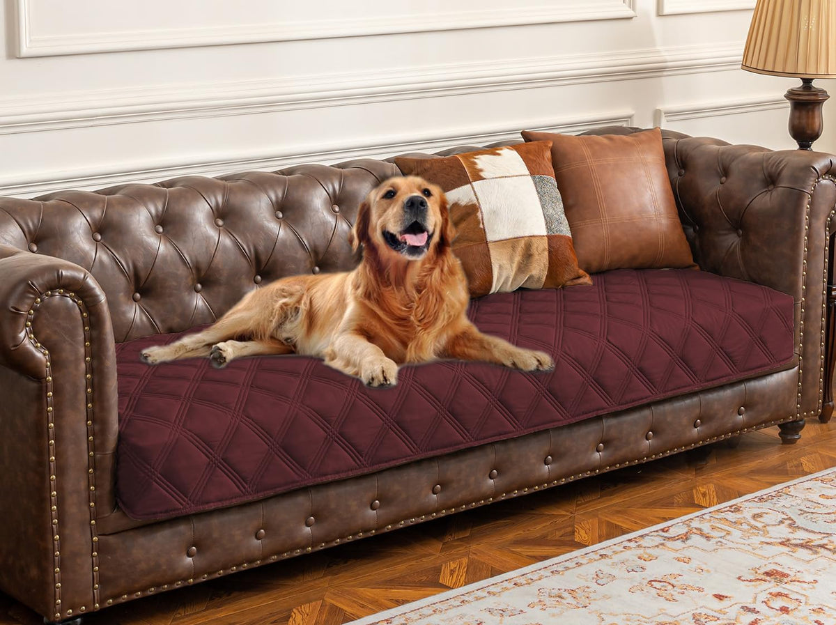 Reversible Quilted Pet Furniture Cover