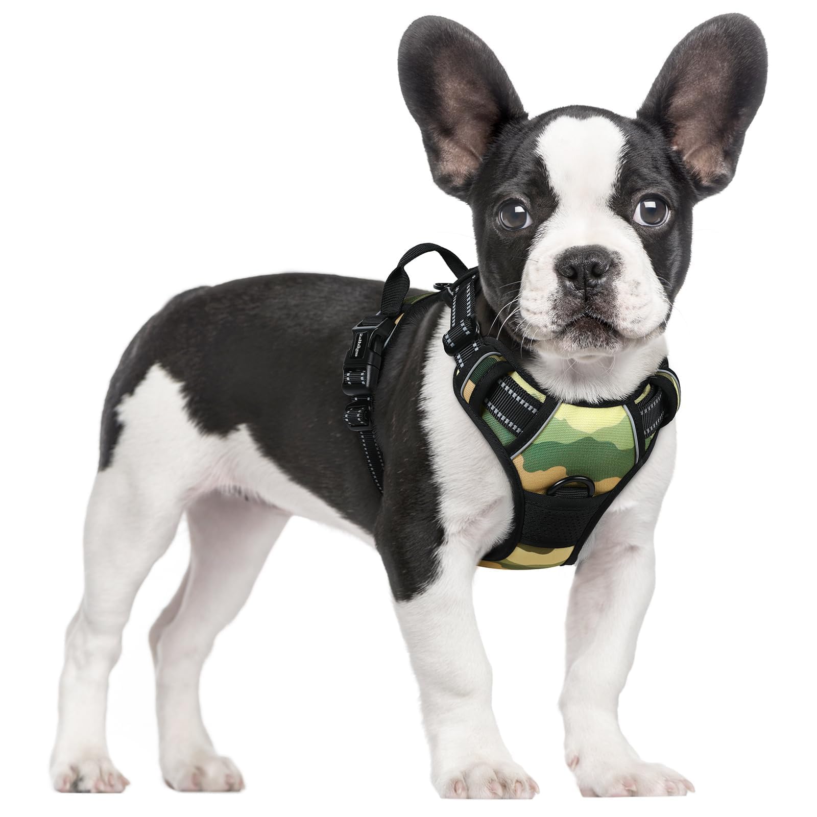 No Pull Dog Harness for Large Dogs – Adjustable Pet Vest with 2 Leash Clips