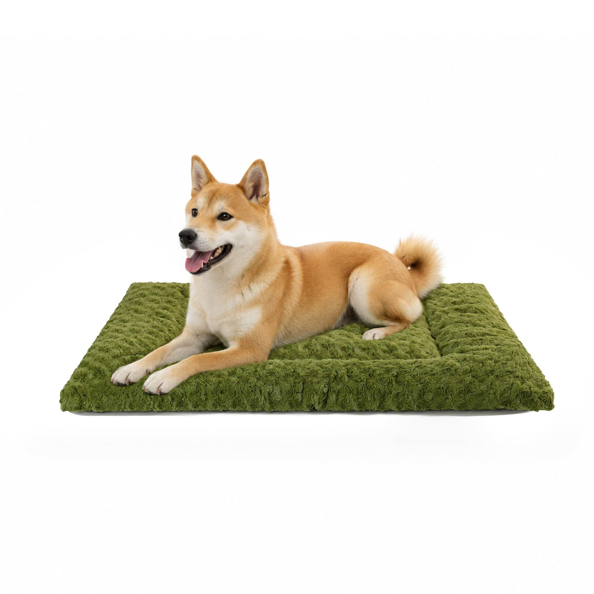 36" x 23" Washable Dog Bed Mat – Soft Plush Crate Pad for Medium Dogs