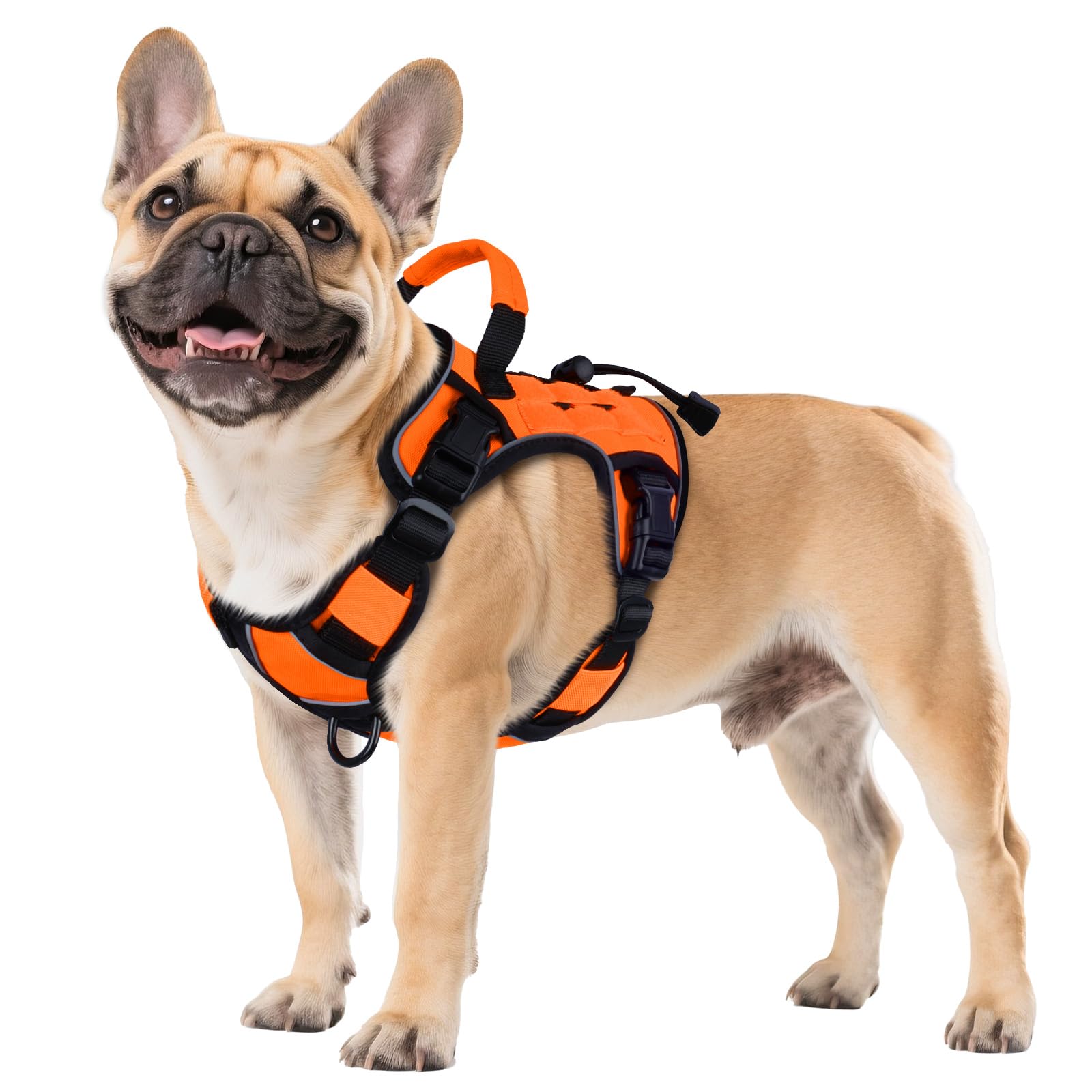 Tactical Dog Harness for Large Dogs – Adjustable No Pull Harness with Handle