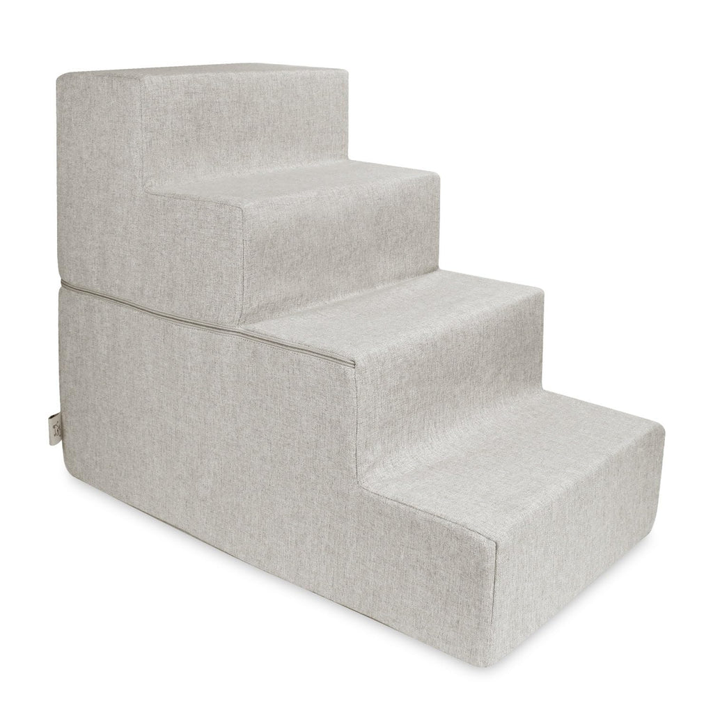 4-Step Dog Stairs for Small Dogs & Cats – 18" Foam Pet Steps for Bed & Couch