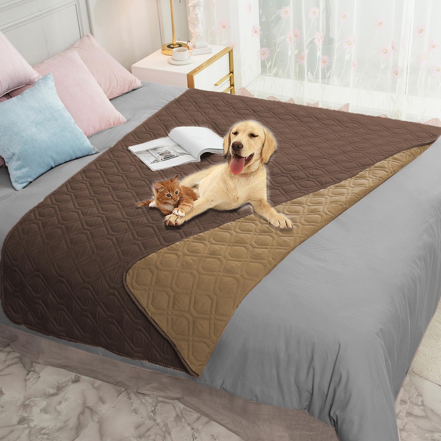 Reversible Pet Blanket for Furniture & Beds