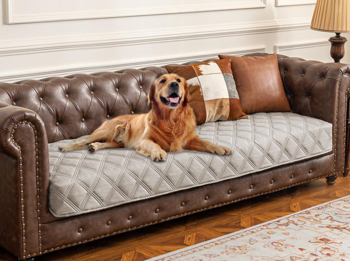 Reversible Quilted Pet Furniture Cover
