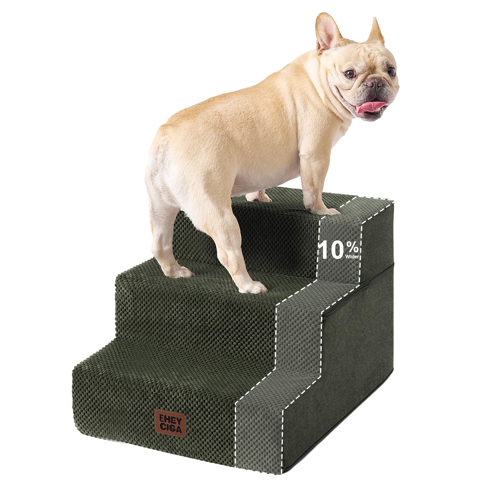 4-Step Dog Stairs for Bed – 18" Pet Steps for Small Dogs & Cats