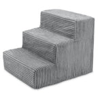 4-Step Dog Stairs for Small Dogs & Cats – 18" Foam Pet Steps for Bed & Couch