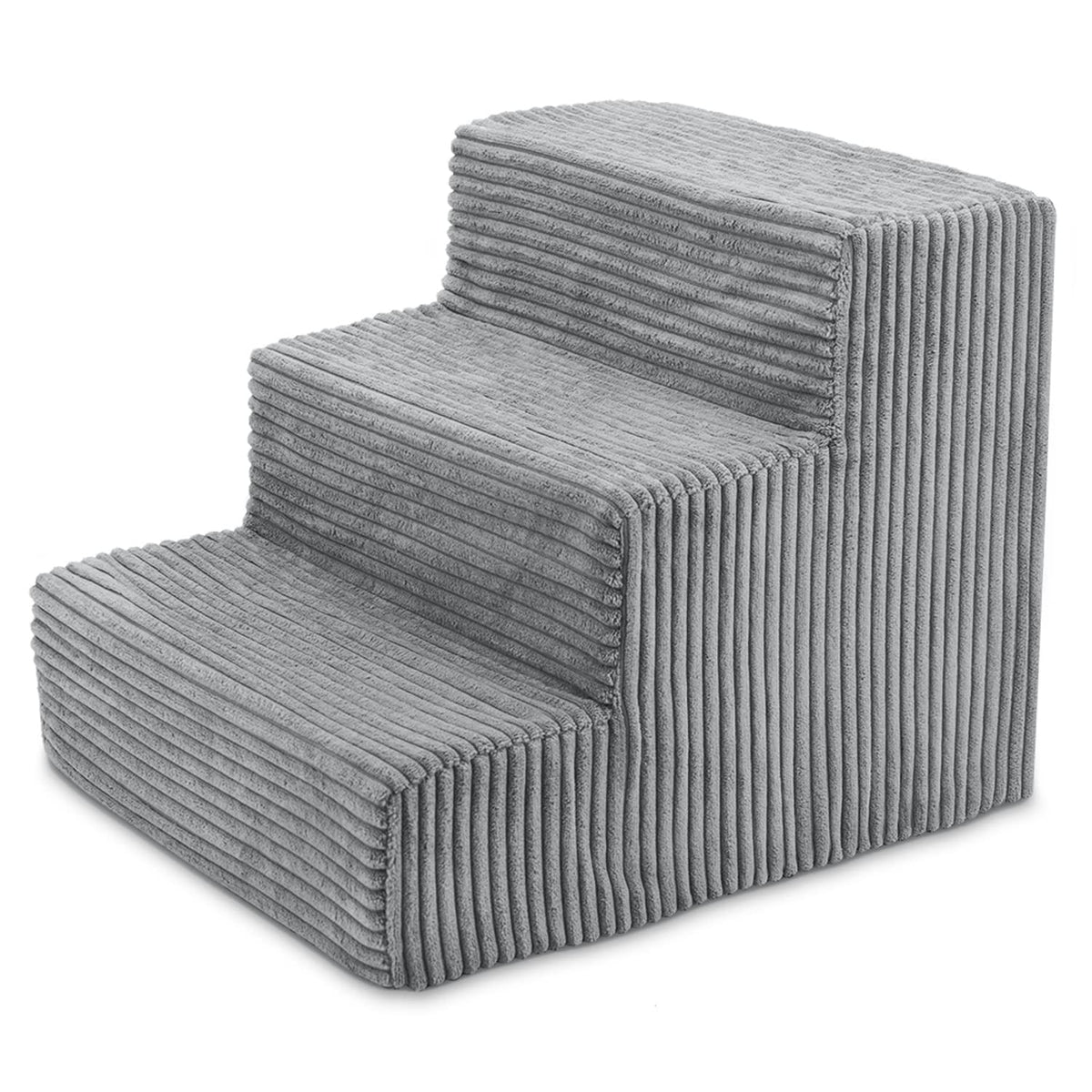 4-Step Dog Stairs for Small Dogs & Cats – 18" Foam Pet Steps for Bed & Couch