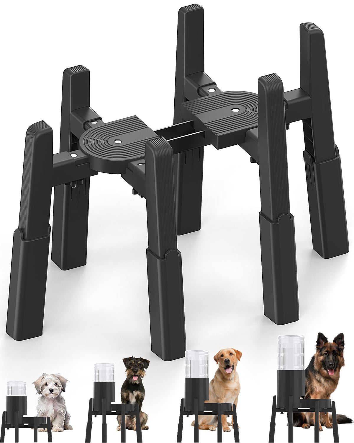 Adjustable Pet Bowl Stand – Height & Width Adjustable