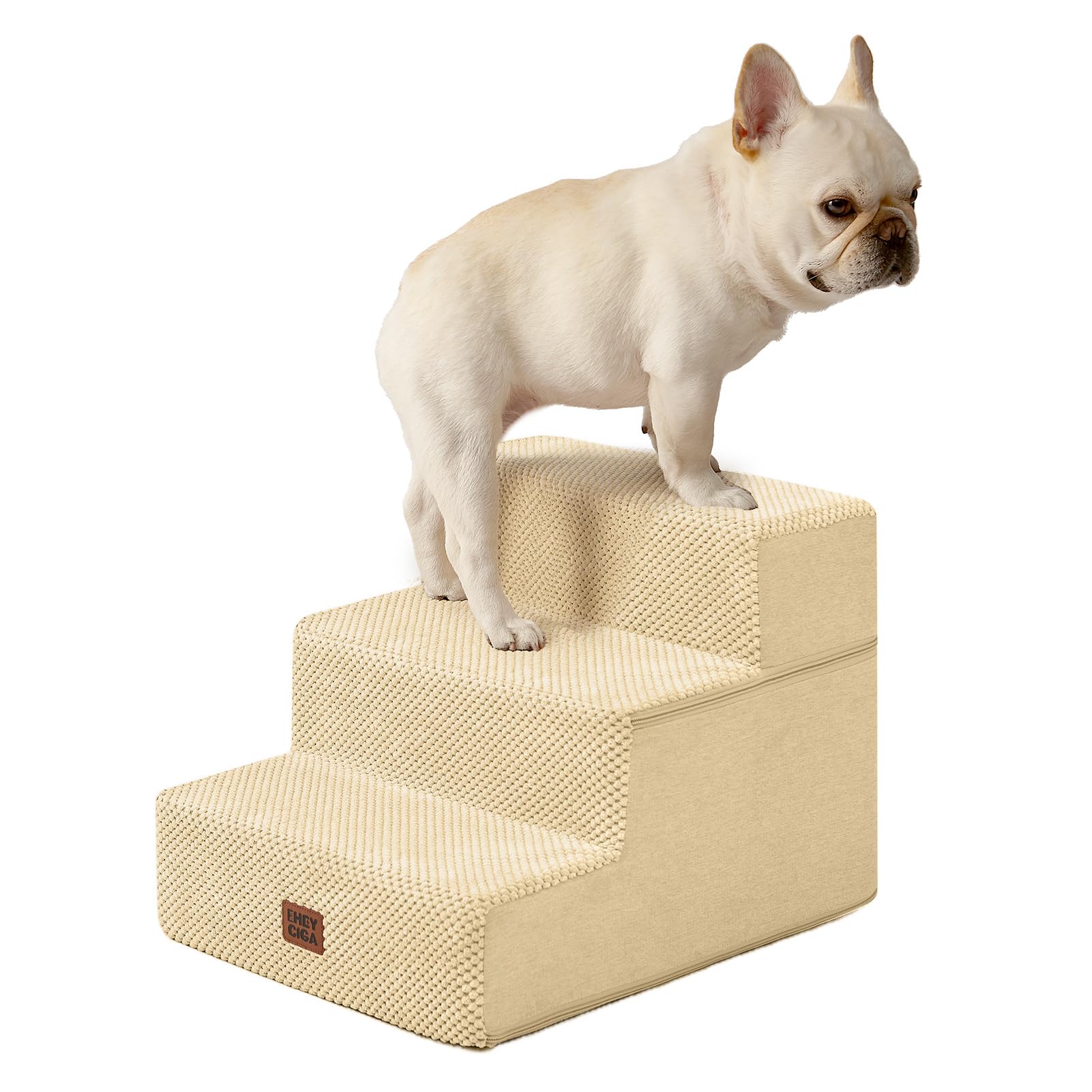 4-Step Dog Stairs for Bed – 18" Pet Steps for Small Dogs & Cats
