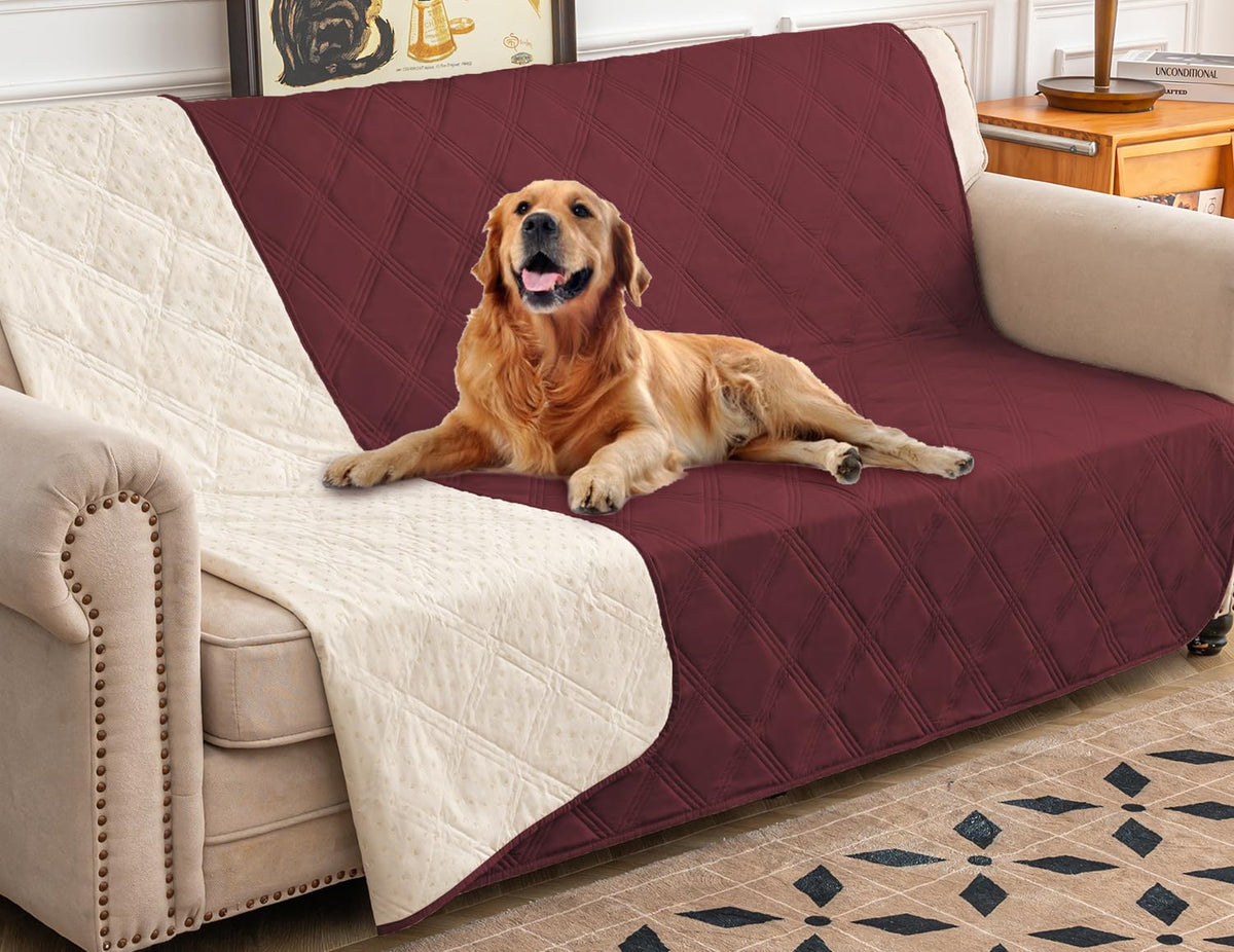 Reversible Quilted Pet Furniture Cover