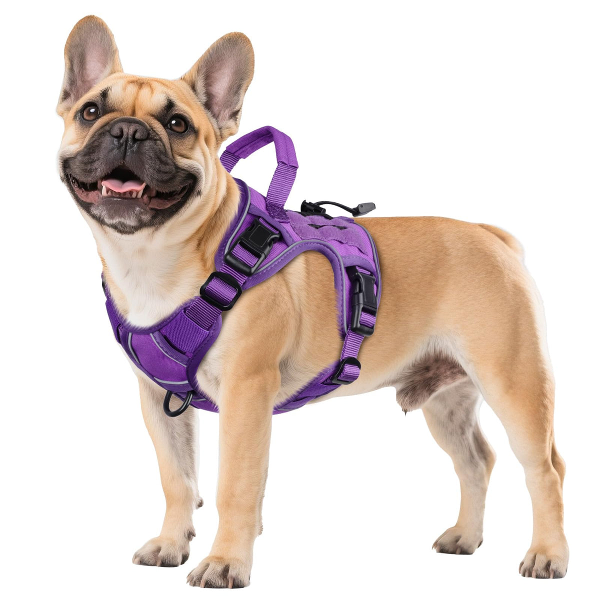 Tactical Dog Harness for Large Dogs – Adjustable No Pull Harness with Handle