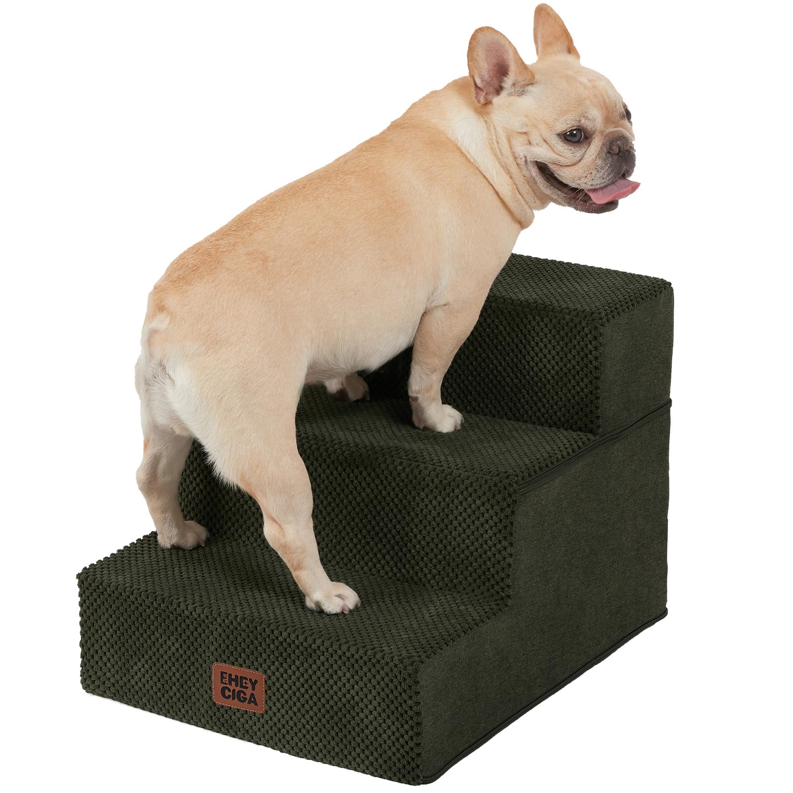4-Step Dog Stairs for Bed – 18" Pet Steps for Small Dogs & Cats