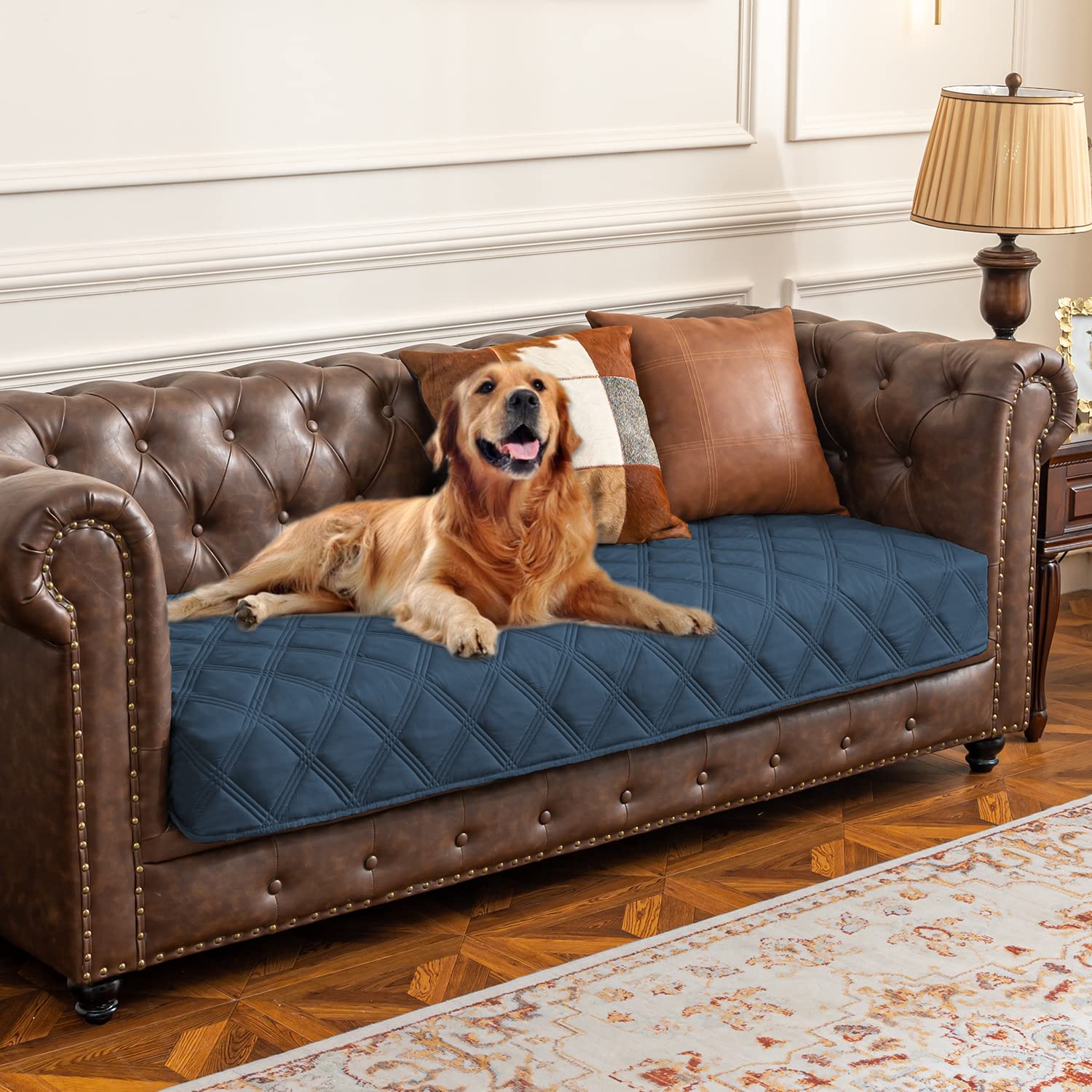 Reversible Quilted Pet Furniture Cover
