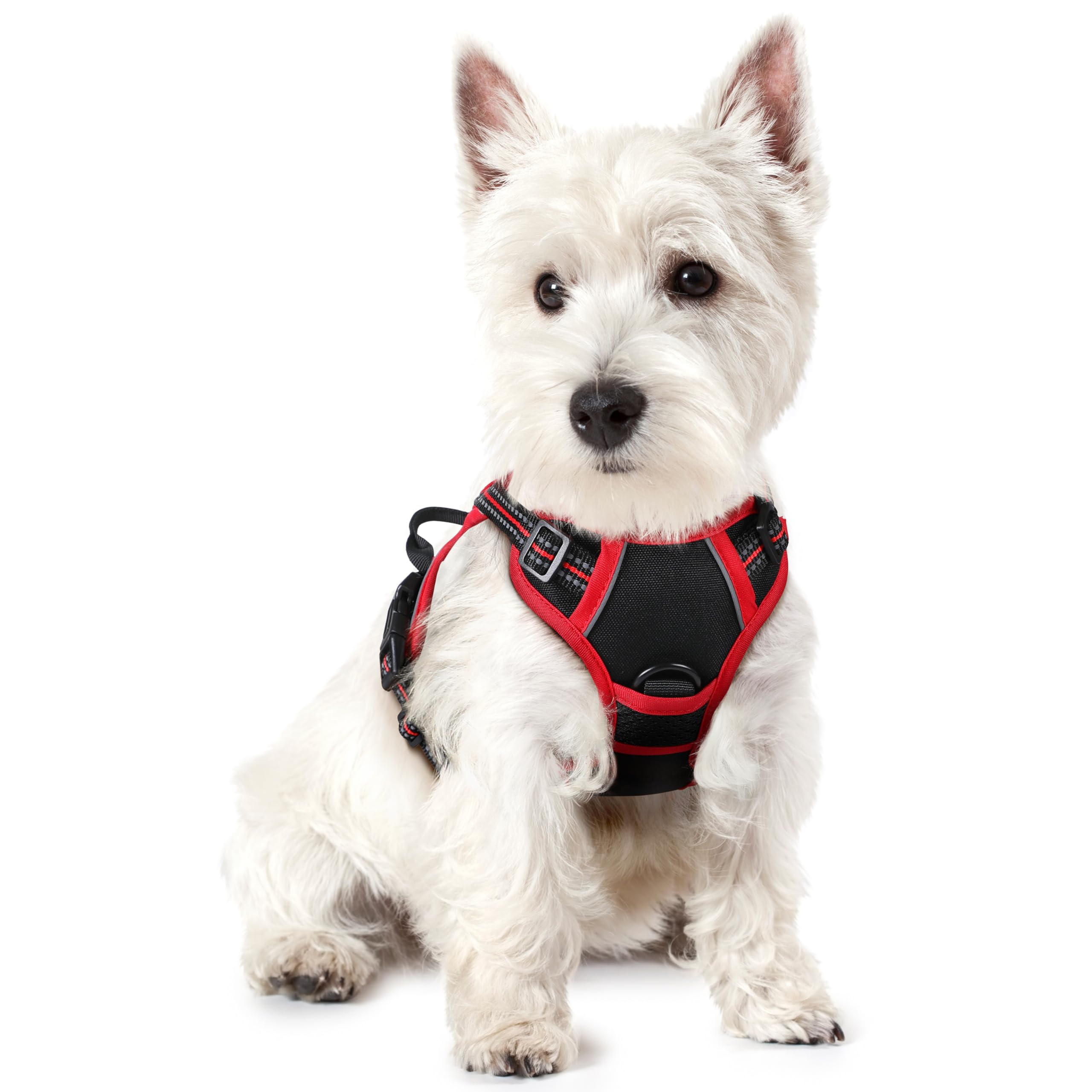 No Pull Dog Harness for Large Dogs – Adjustable Pet Vest with 2 Leash Clips