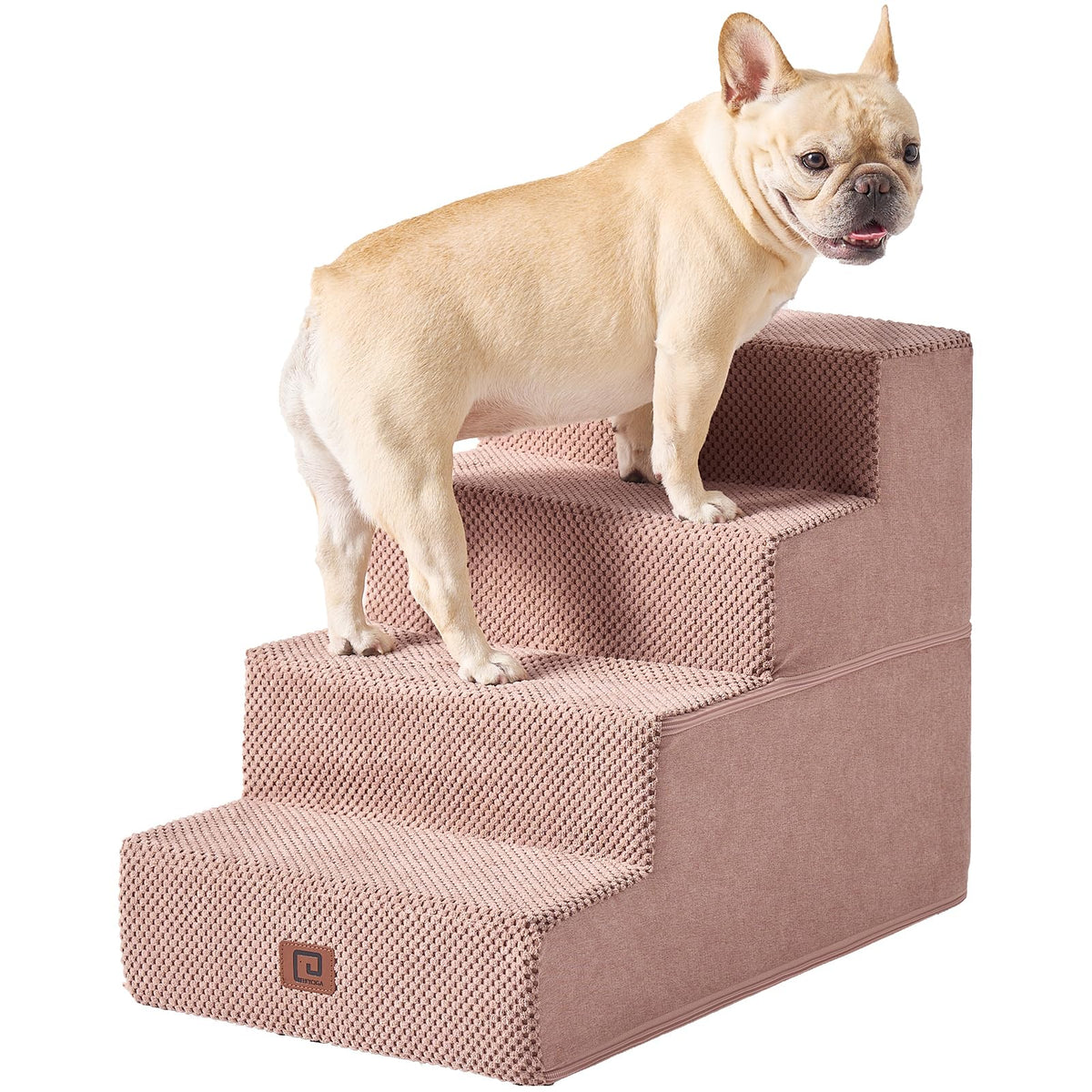 4-Step Dog Stairs for Bed – 18" Pet Steps for Small Dogs & Cats