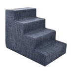 4-Step Dog Stairs for Small Dogs & Cats – 18" Foam Pet Steps for Bed & Couch
