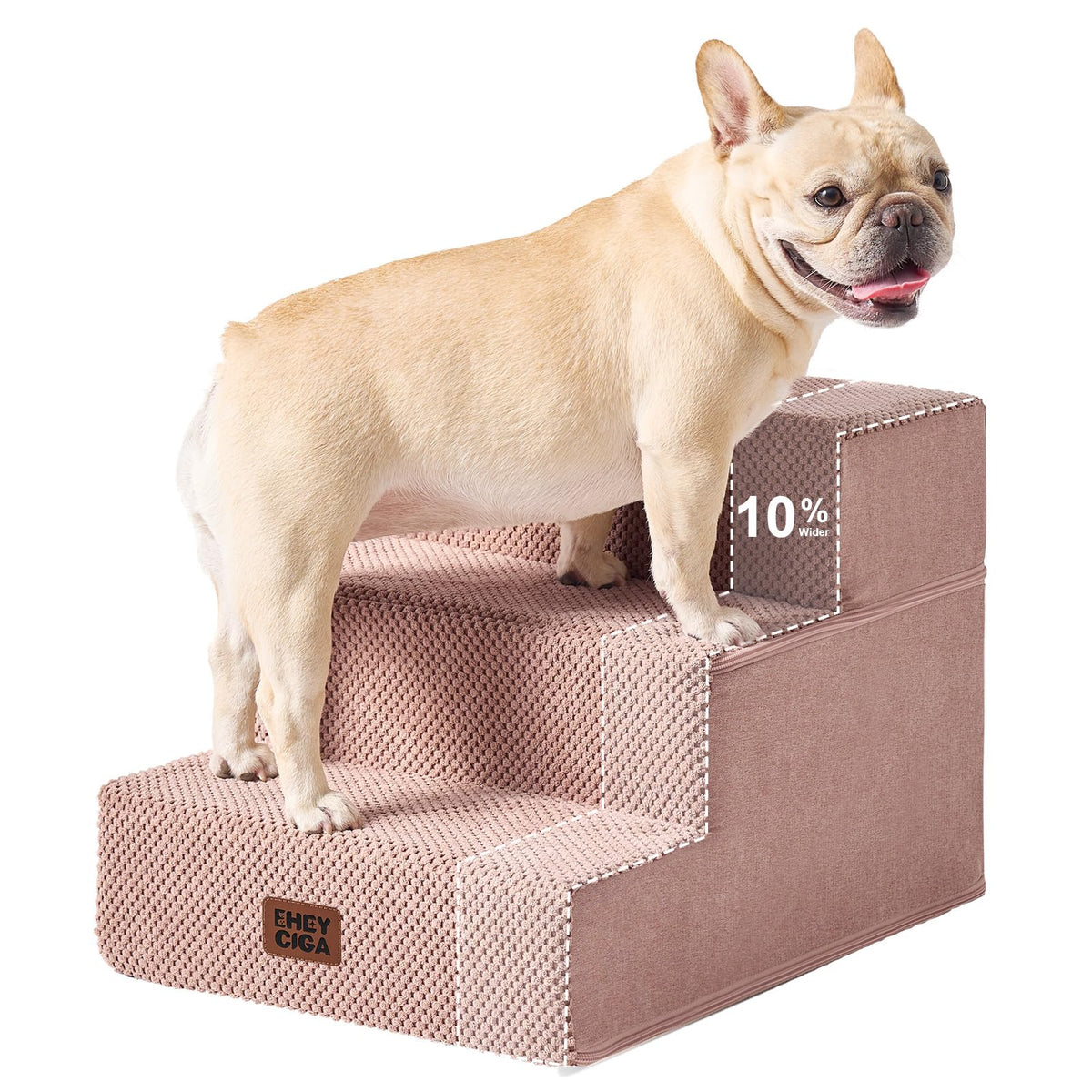 4-Step Dog Stairs for Bed – 18" Pet Steps for Small Dogs & Cats