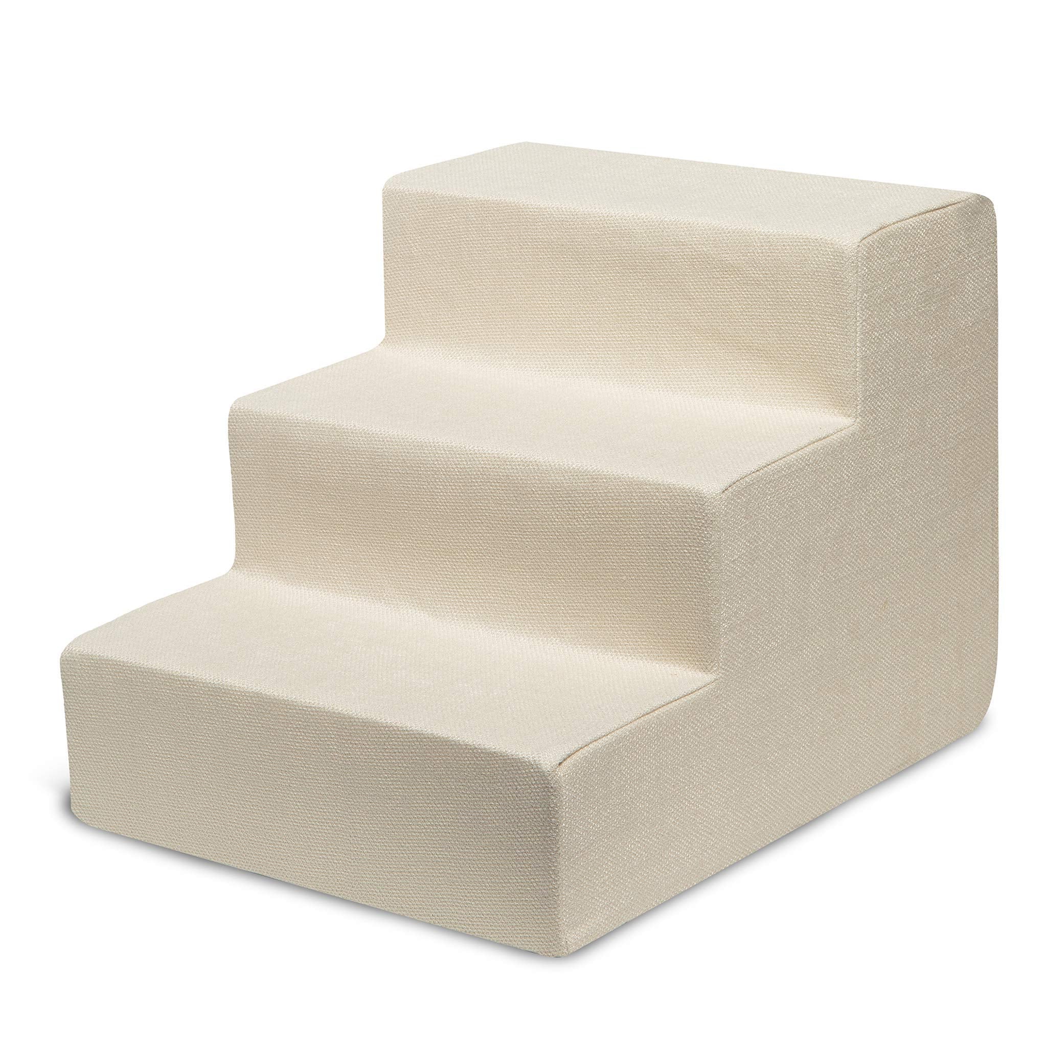 4-Step Dog Stairs for Small Dogs & Cats – 18" Foam Pet Steps for Bed & Couch