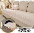 Faux Fur Pet Couch Cover with Non-Slip Back