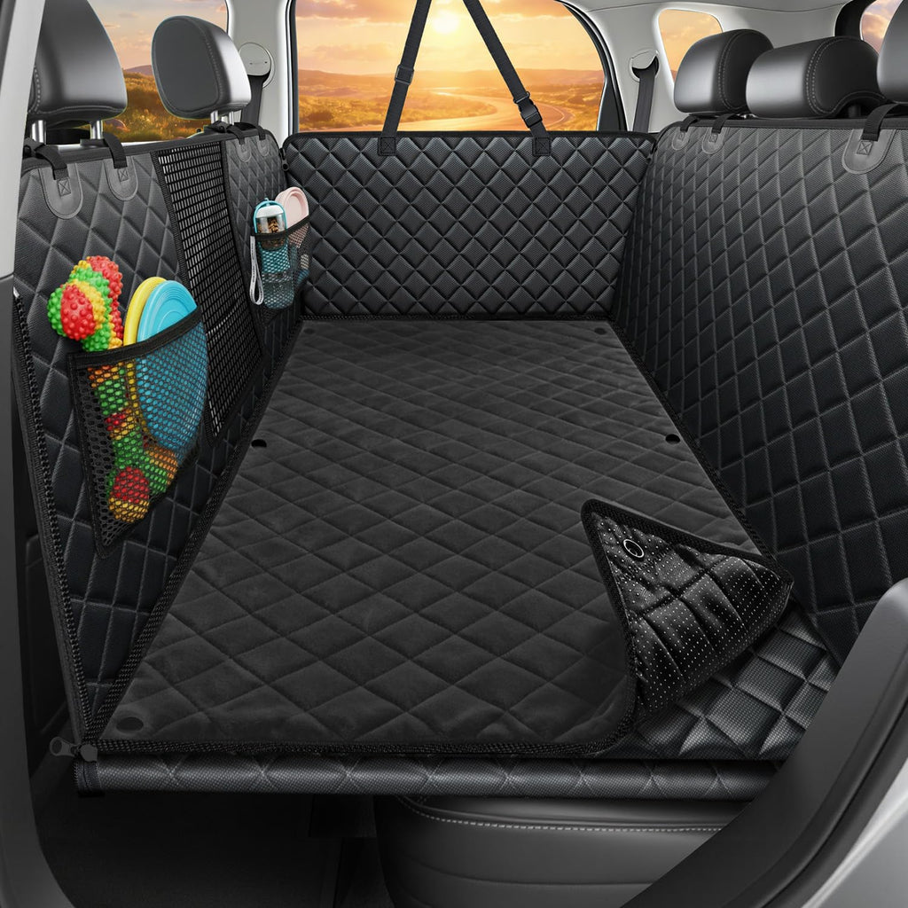Hard-Bottom Dog Back Seat Extender & Car Cover