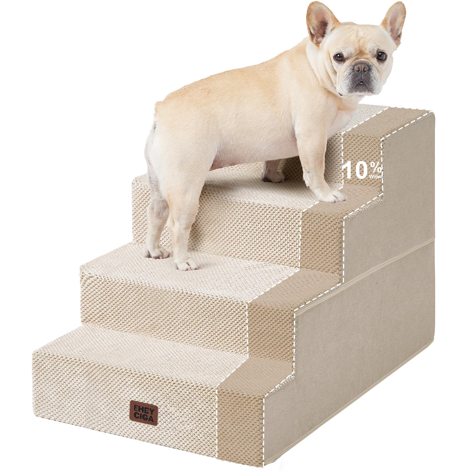 4-Step Dog Stairs for Bed – 18" Pet Steps for Small Dogs & Cats