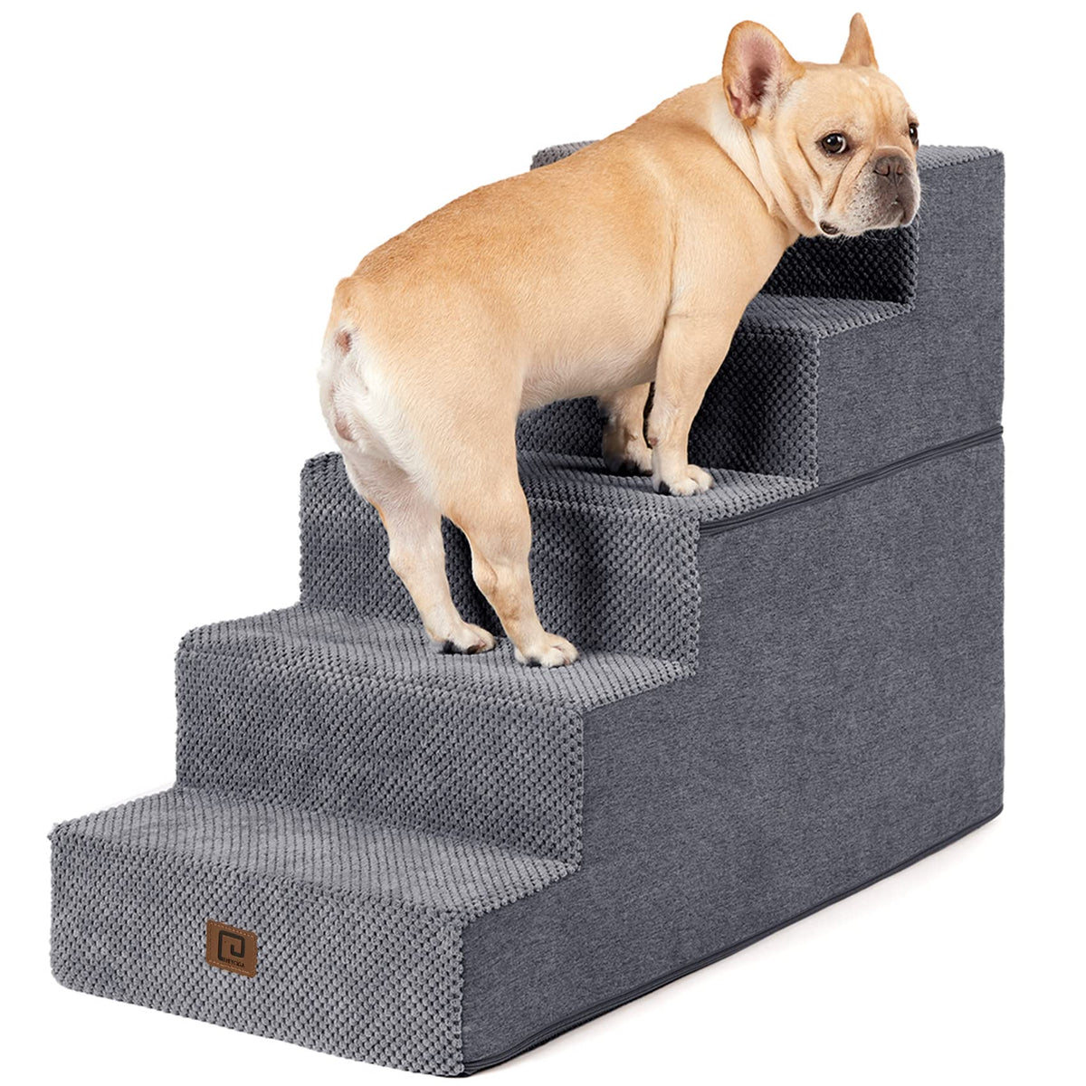 4-Step Dog Stairs for Bed – 18" Pet Steps for Small Dogs & Cats