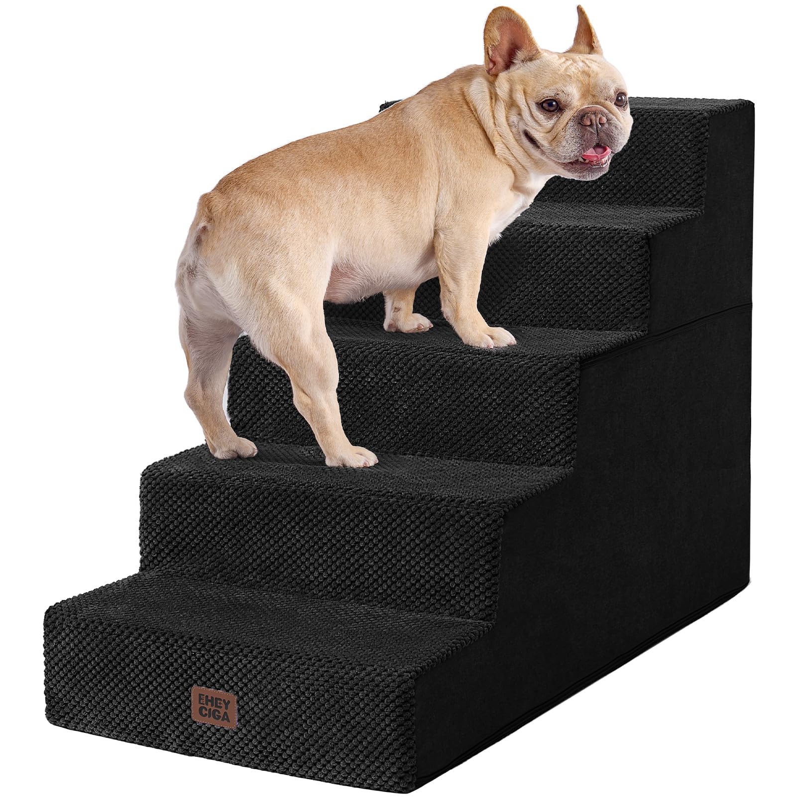 4-Step Dog Stairs for Bed – 18" Pet Steps for Small Dogs & Cats