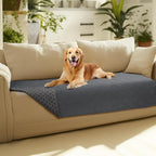 Quilted Pet Couch Protector with Non-Slip Back