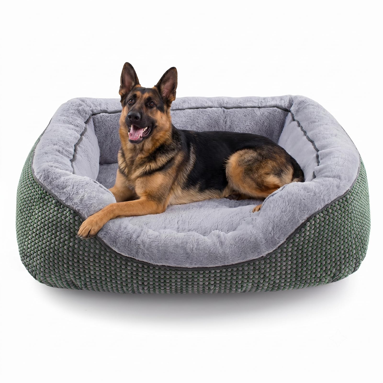 Medium Dog Bed with Raised Sides – 30" x 24" Washable Pet Bed