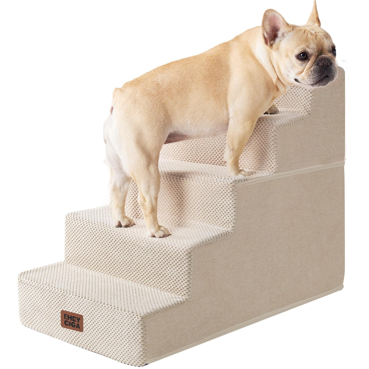 4-Step Dog Stairs for Bed – 18" Pet Steps for Small Dogs & Cats