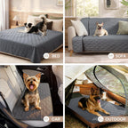 Quilted Pet Couch Protector with Non-Slip Back