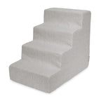 4-Step Dog Stairs for Small Dogs & Cats – 18" Foam Pet Steps for Bed & Couch