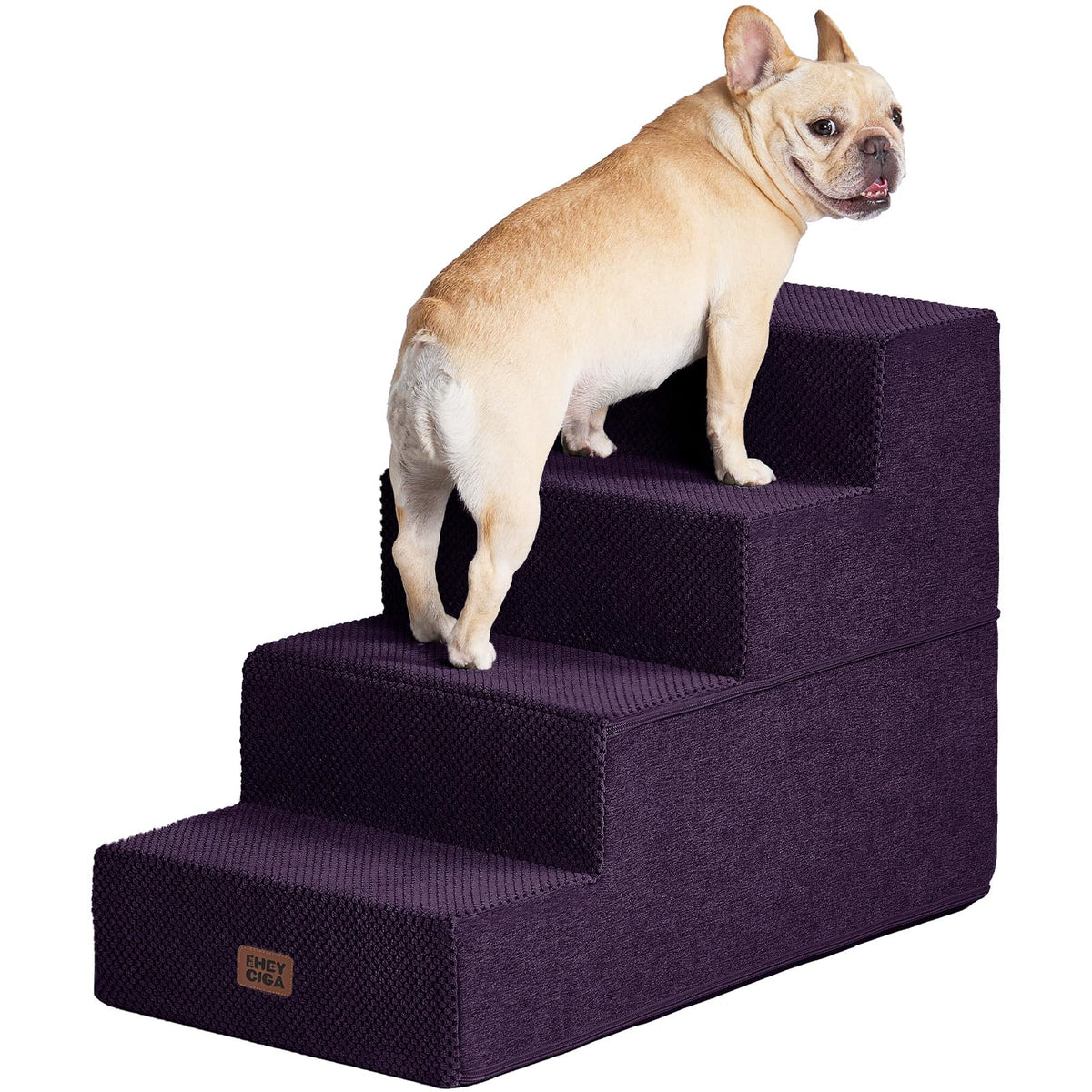 4-Step Dog Stairs for Bed – 18" Pet Steps for Small Dogs & Cats