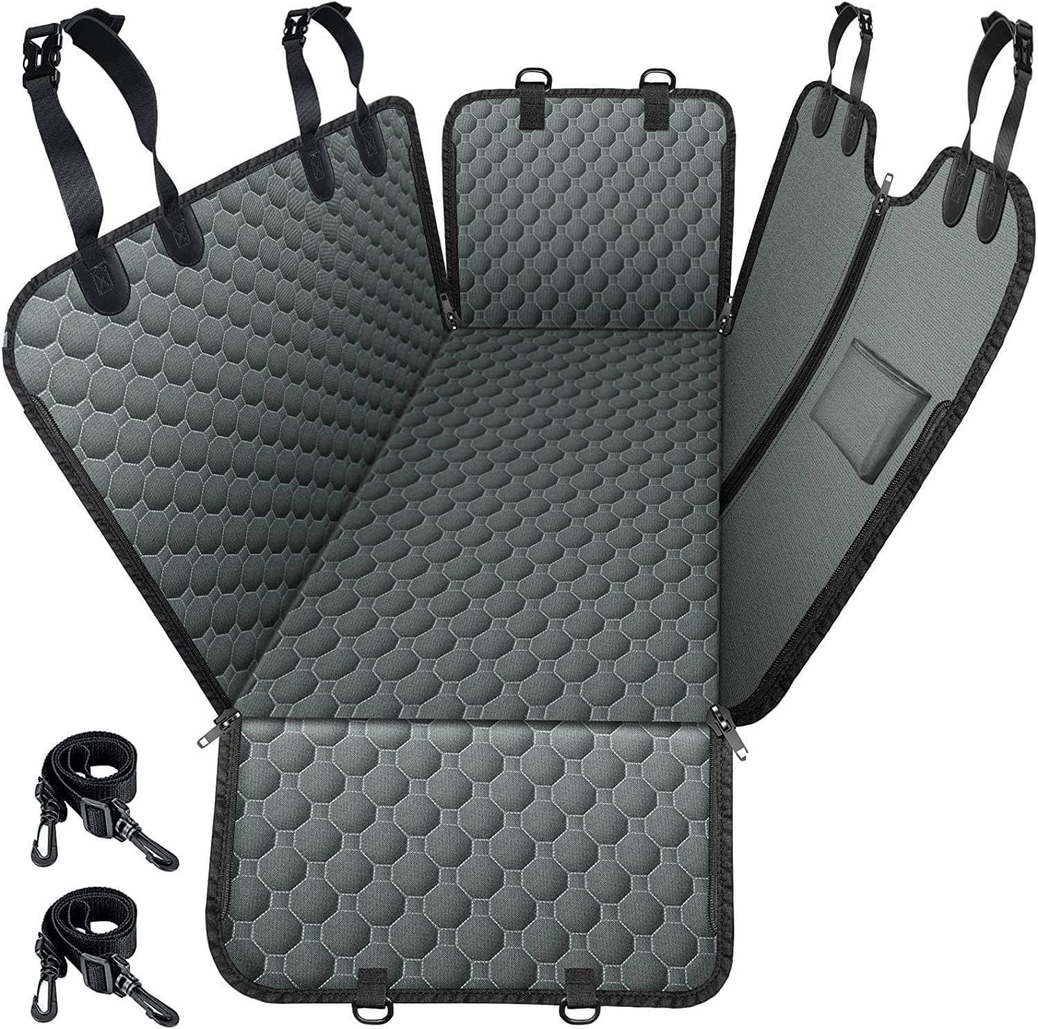 Dog Car Seat Cover for Back Seat, Waterproof Dog Hammock for Car