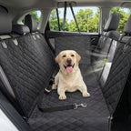 600D Dog Car Seat Cover with Non-Slip Backing and Seat Belt Openings