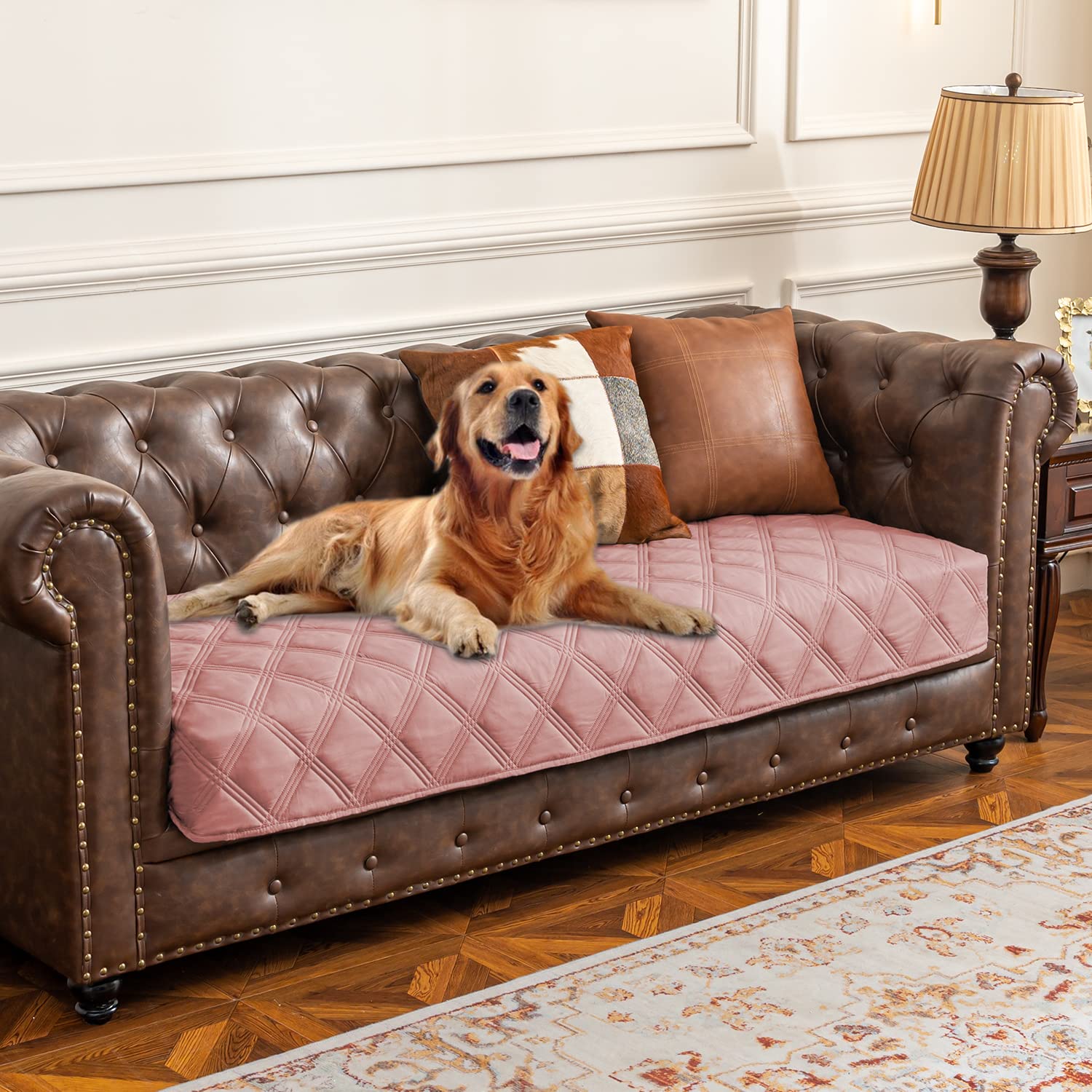 Reversible Quilted Pet Furniture Cover