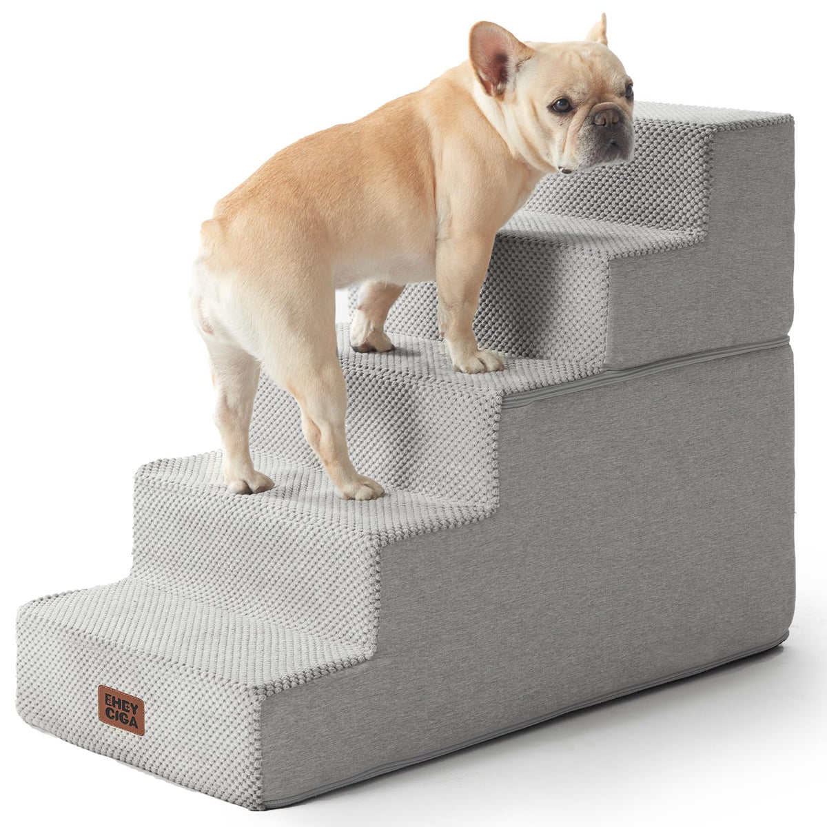 4-Step Dog Stairs for Bed – 18" Pet Steps for Small Dogs & Cats