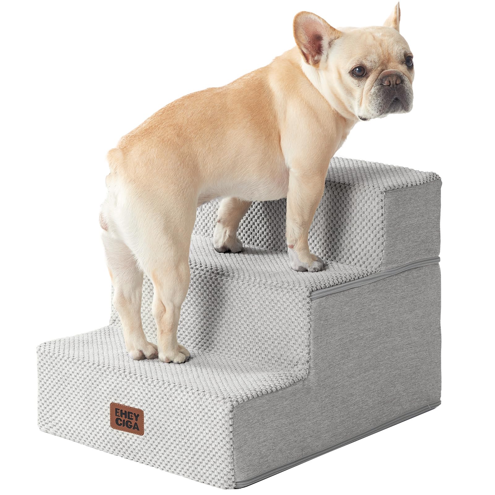 4-Step Dog Stairs for Bed – 18" Pet Steps for Small Dogs & Cats