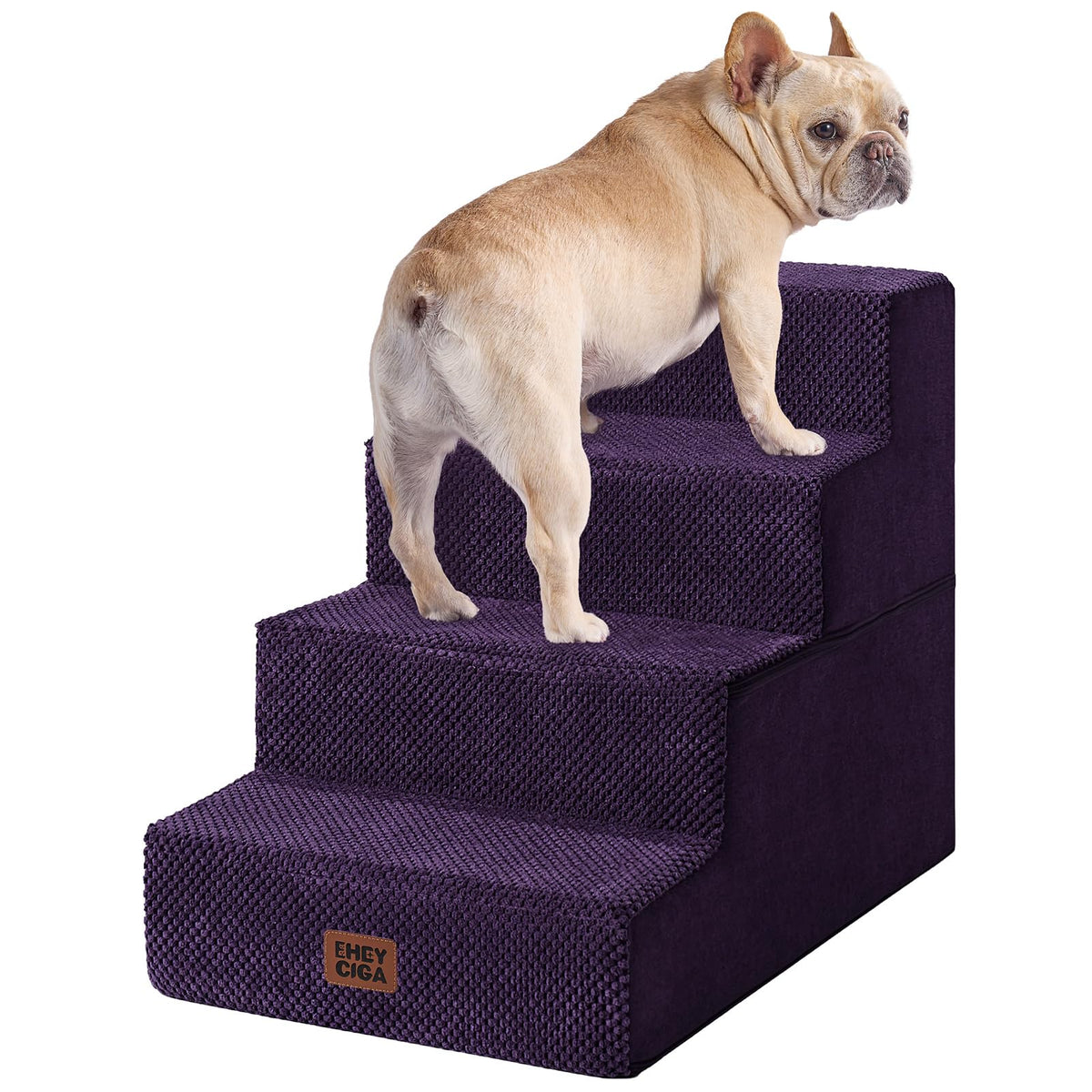 4-Step Dog Stairs for Bed – 18" Pet Steps for Small Dogs & Cats