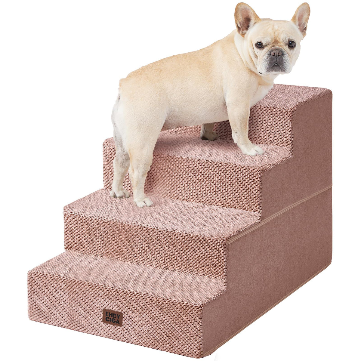 4-Step Dog Stairs for Bed – 18" Pet Steps for Small Dogs & Cats