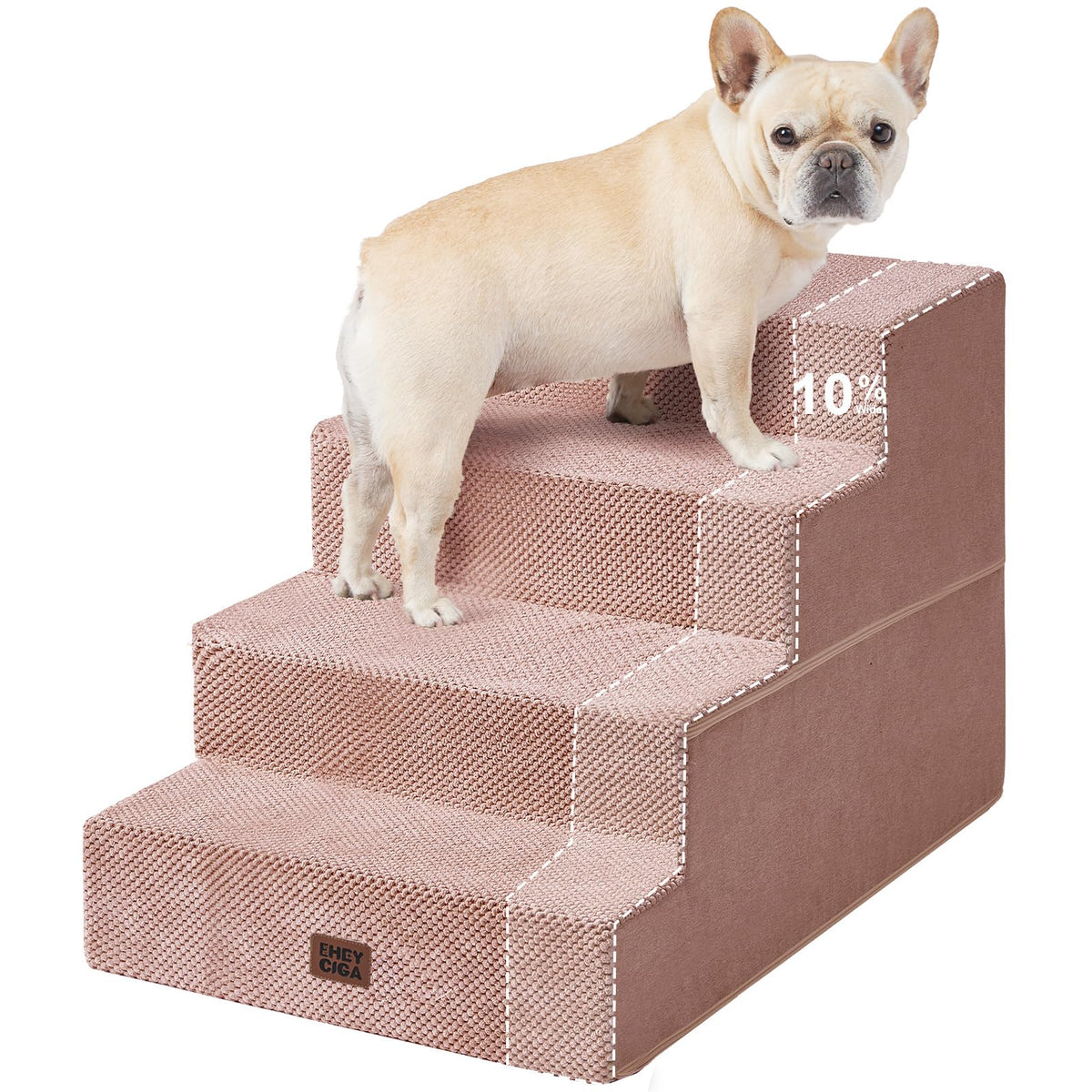 4-Step Dog Stairs for Bed – 18" Pet Steps for Small Dogs & Cats