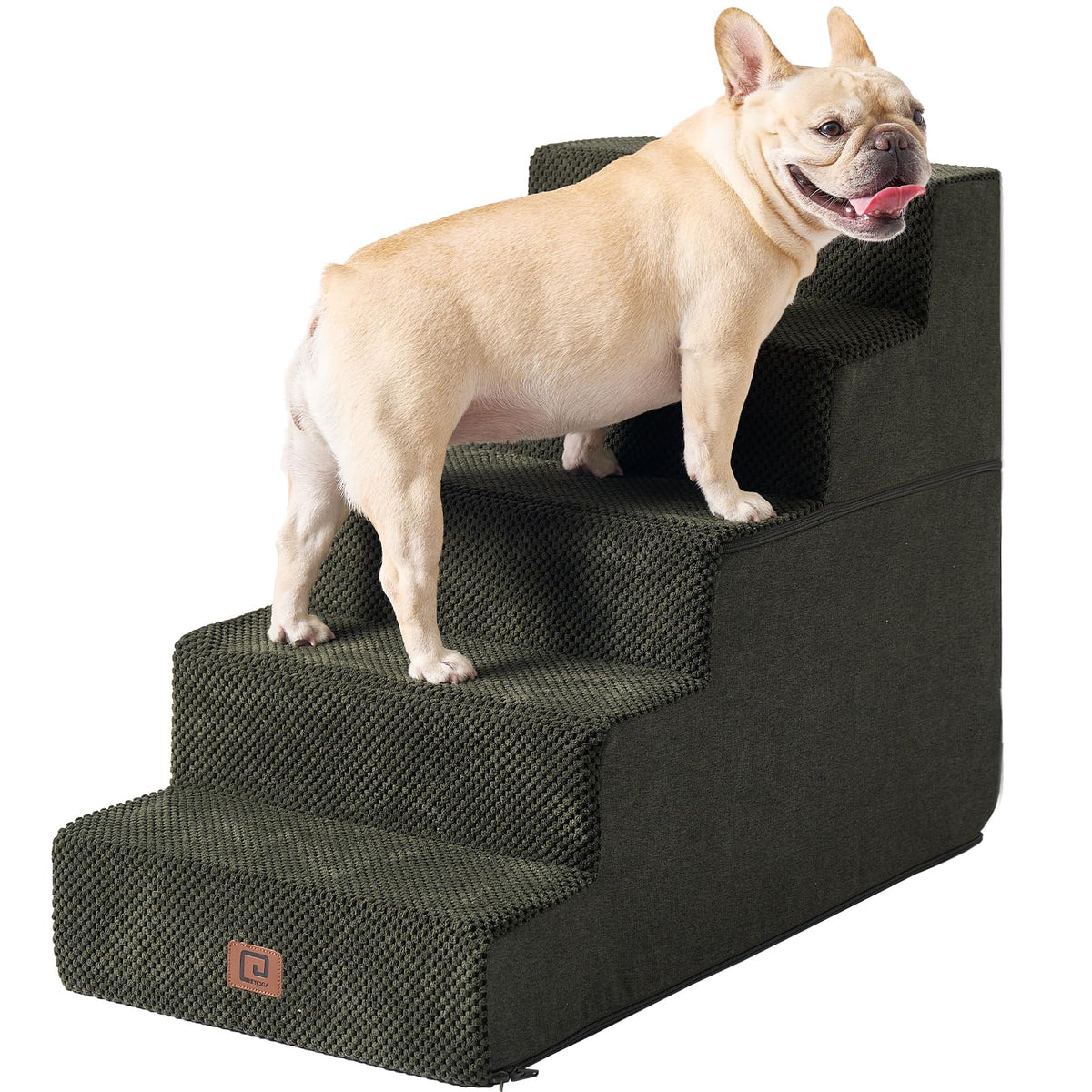 4-Step Dog Stairs for Bed – 18" Pet Steps for Small Dogs & Cats