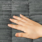 Plush Ribbed Pet Couch Cover