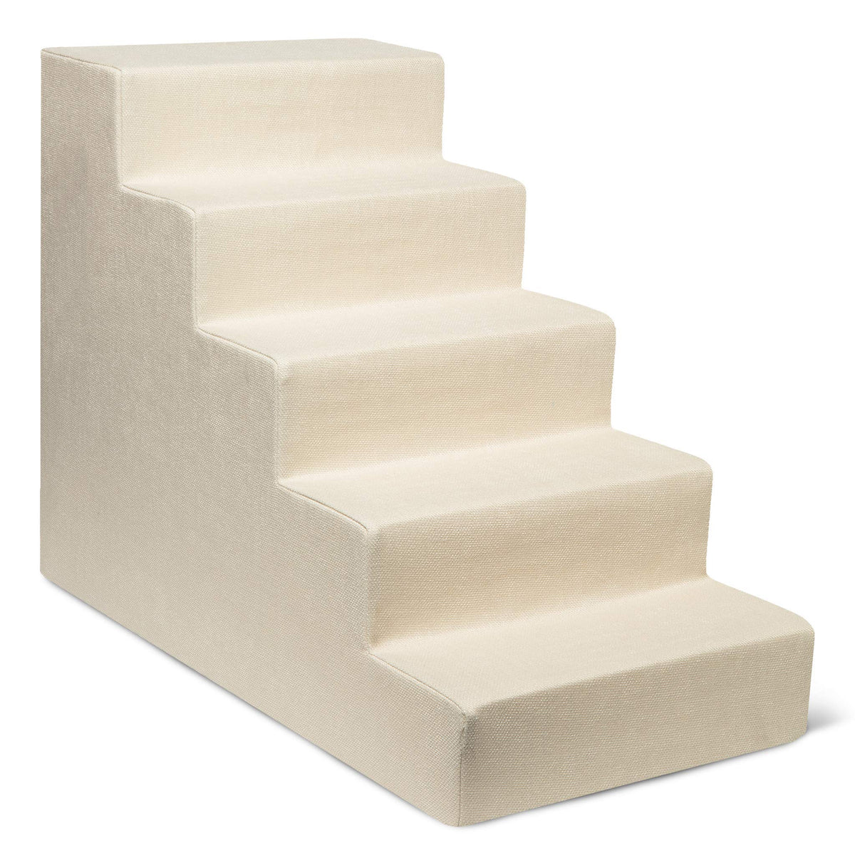 4-Step Dog Stairs for Small Dogs & Cats – 18" Foam Pet Steps for Bed & Couch