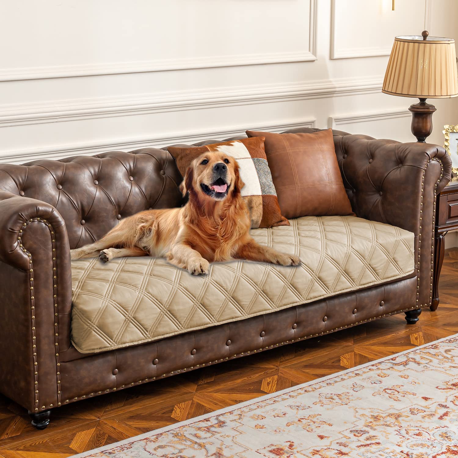 Reversible Quilted Pet Furniture Cover