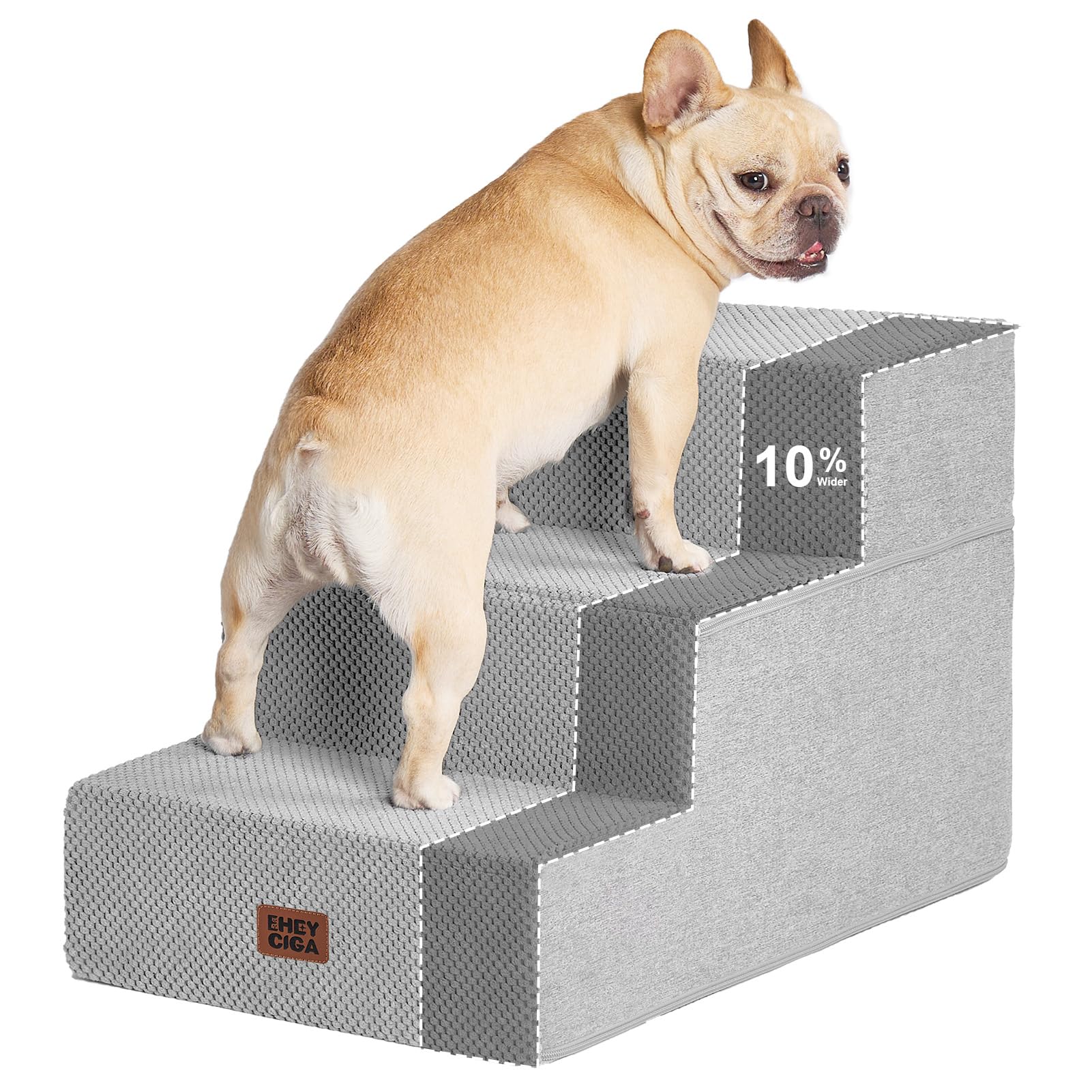 4-Step Dog Stairs for Bed – 18" Pet Steps for Small Dogs & Cats