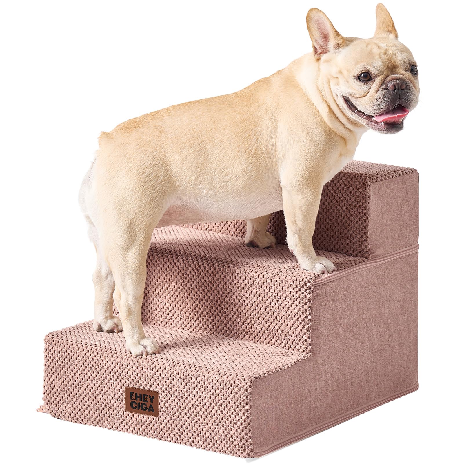 4-Step Dog Stairs for Bed – 18" Pet Steps for Small Dogs & Cats