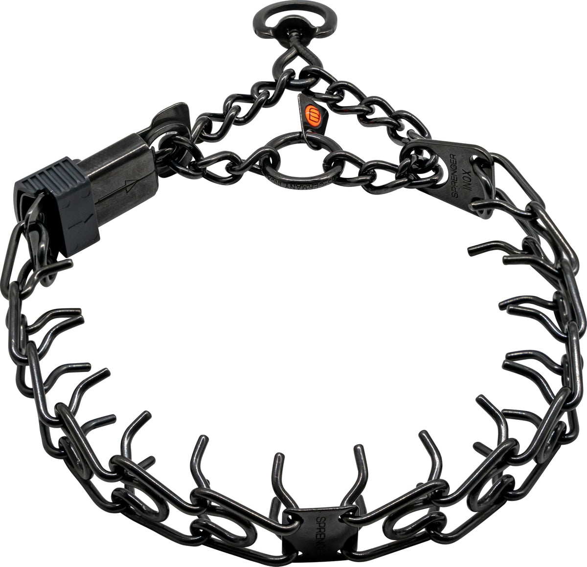 2.25mm Prong Dog Training Collar – Adjustable 14" Chrome-Plated Steel Pinch Collar